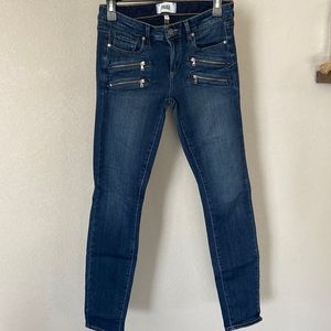 Paige edgemont skinny jeans with zipper details